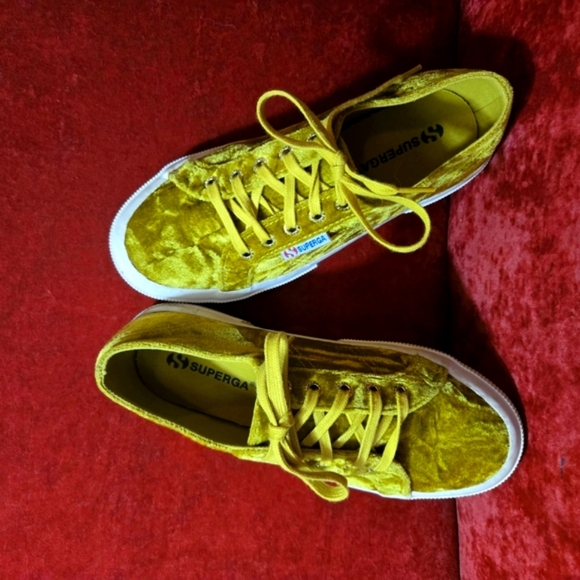 SUPERGA CRUSHED OX VELVET SNEAKERS LACE-UP LOW-TOP NWOT W 7 M 5 1/2 RETRO FLY - Picture 8 of 12